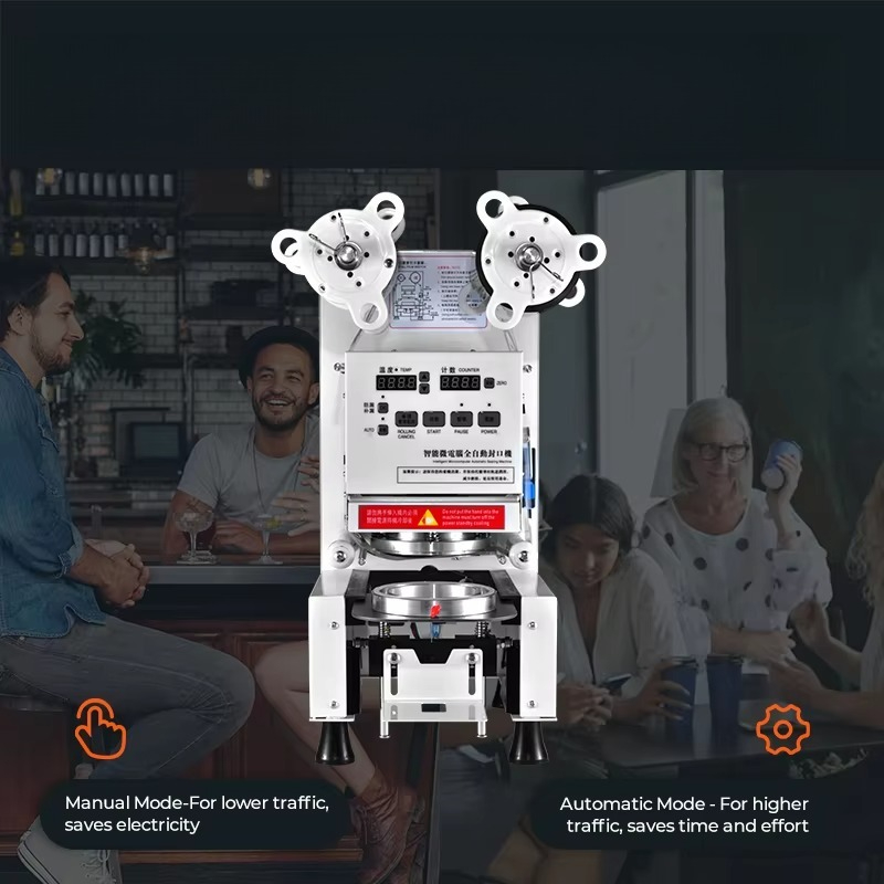 Coffee Tea Boba - MOSEENER Versiegelungsgerät Elektrisch 90 95 mm