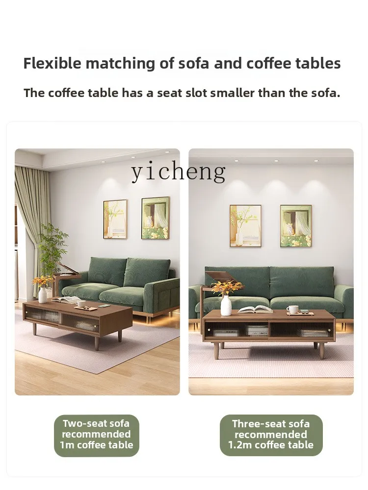 Coffee&Tea House Menu - X5-18 Massivholz Couchtisch TV-Schrank Kombination Wohnzimmer