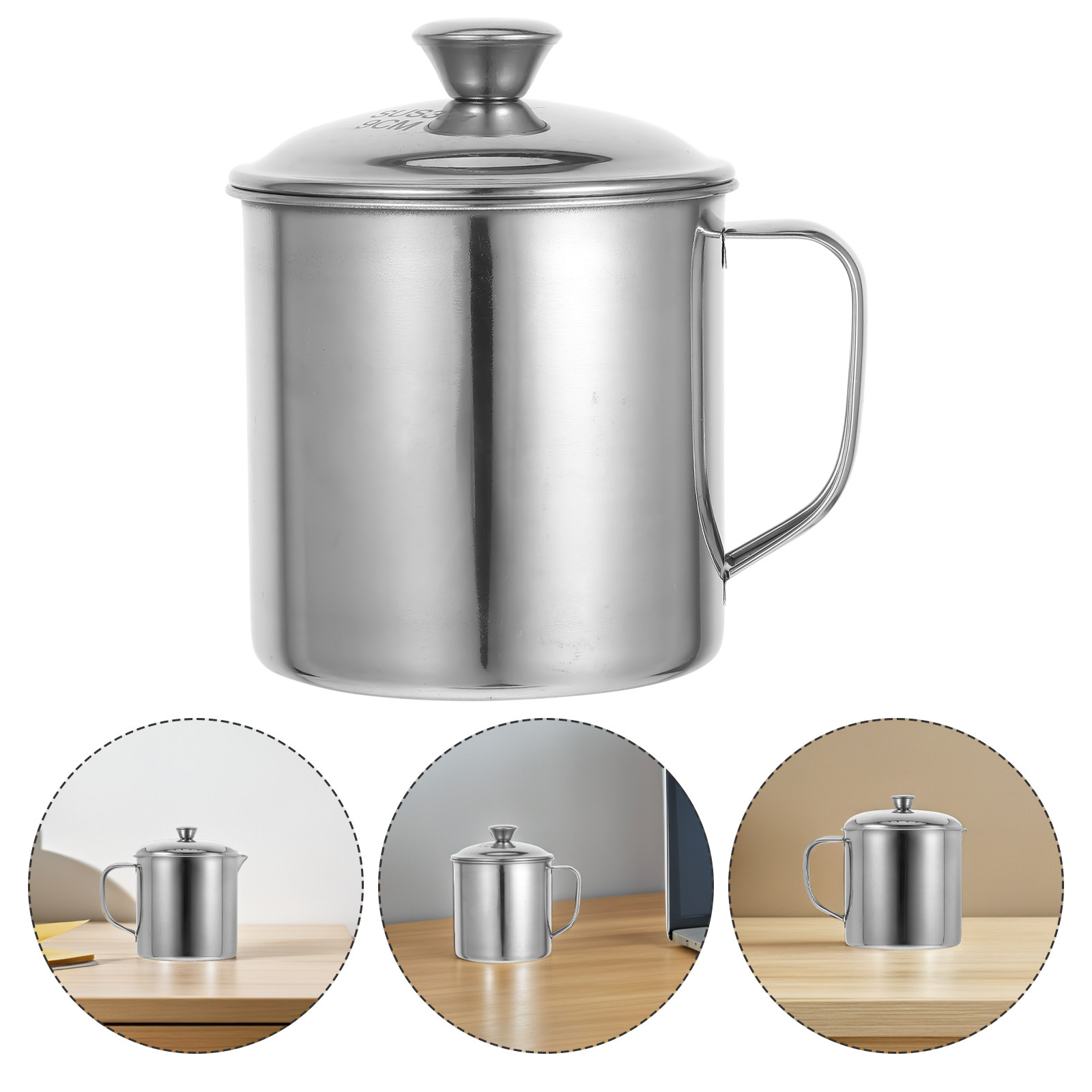 Coffee Tea Mugs - Wiederverwendbarer Edelstahlbecher mit Deckel für Kaffee,