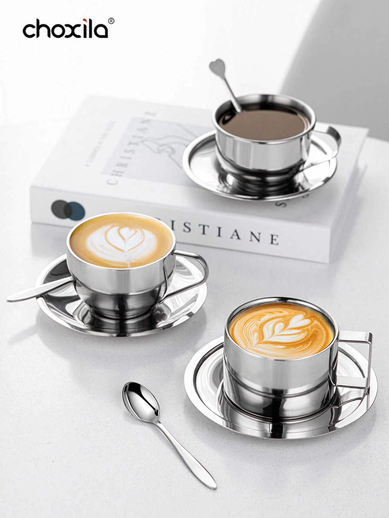 Espresso Cup Saucer - 3 Stück/Set Kaffeetasse, Mailänder Kaffeetassen-Set, Kaffeetasse