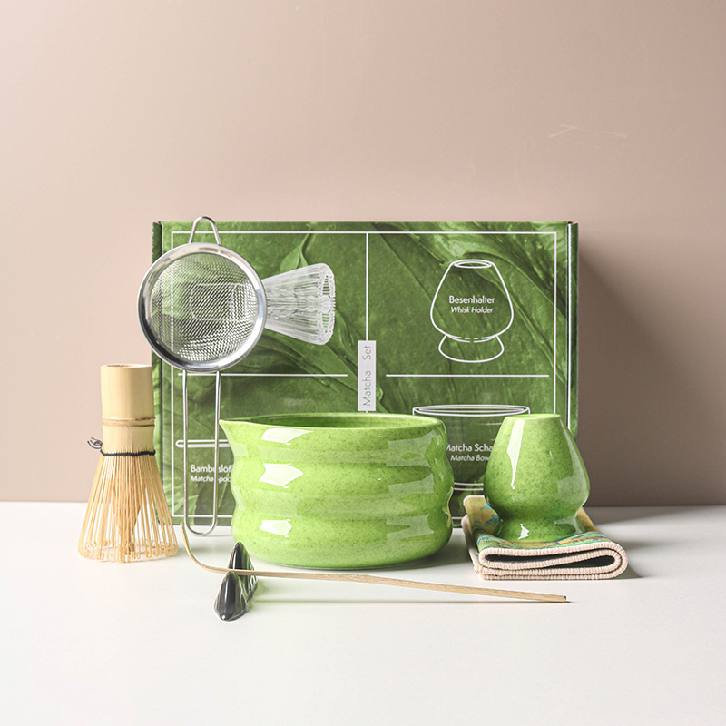 Matcha Whisk Set - 4/7PCS Japanische Matcha Set Matcha Schüssel