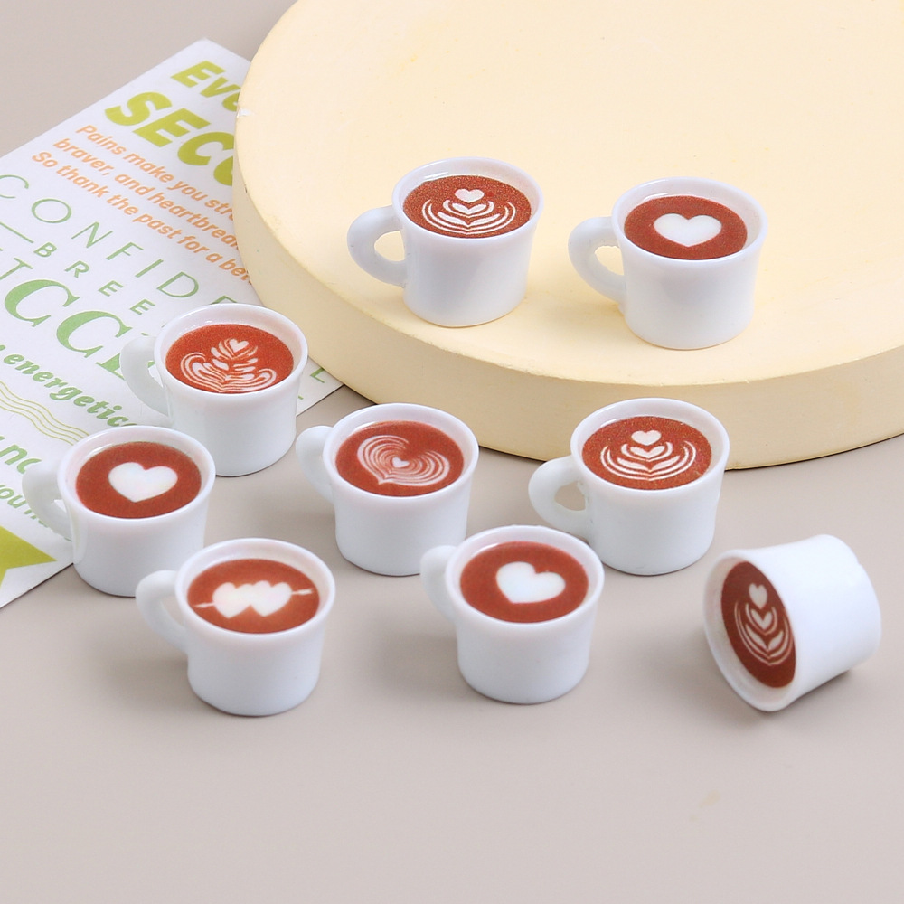 Coffee Tea Mugs - 10 Stück Liebe Herz Kaffeetasse Harz