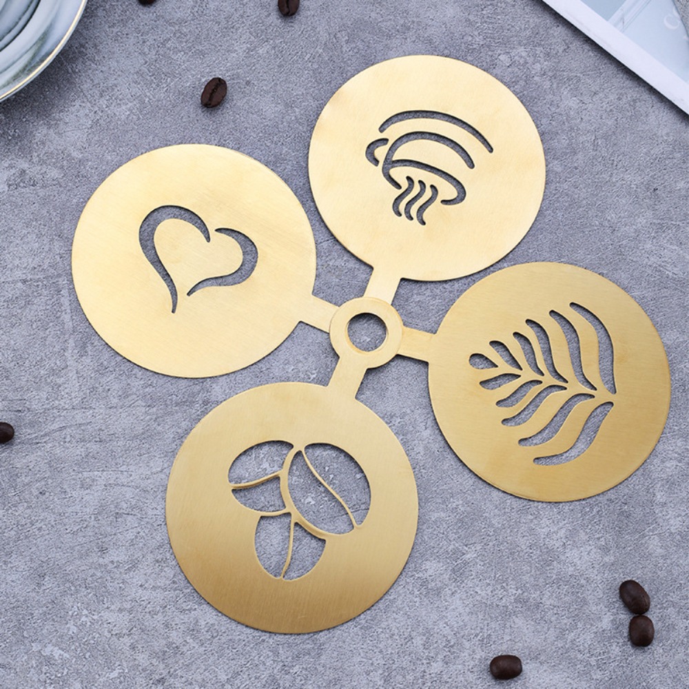 4 Stück Edelstahl Latte-Kaffee – Coffee Stencil Art Bewertung und Preis