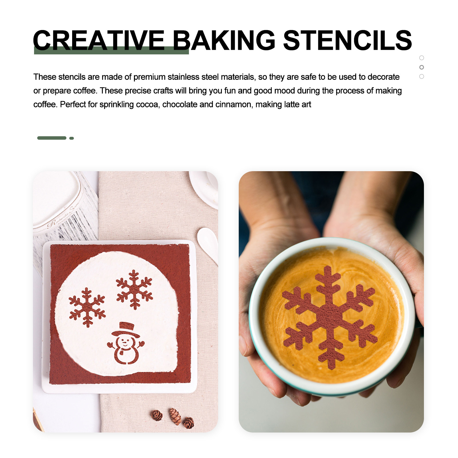 4 Stück wiederverwendbare Weih – Coffee Stencil Art Bewertung und Preis