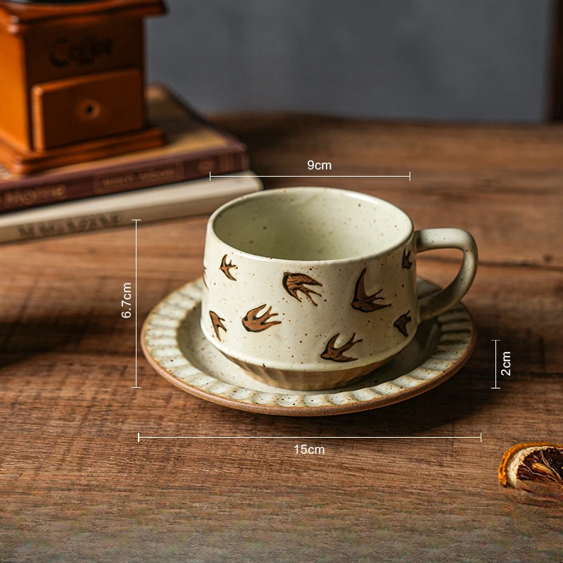 Hochwertiger Sinn für Retro-Ka – Espresso Cup Saucer Bewertung und Preis