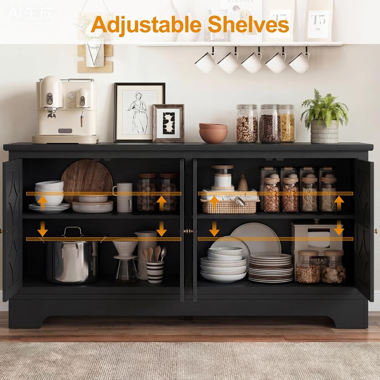 Sideboard-Buffetschrank mit St – Coffee&Tea House Menu Bewertung und Preis
