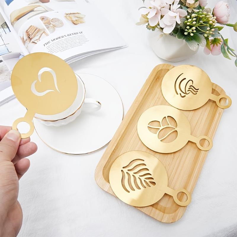 4 Stück/Set Edelstahl-Schablon – Coffee Stencil Art Bewertung und Preis