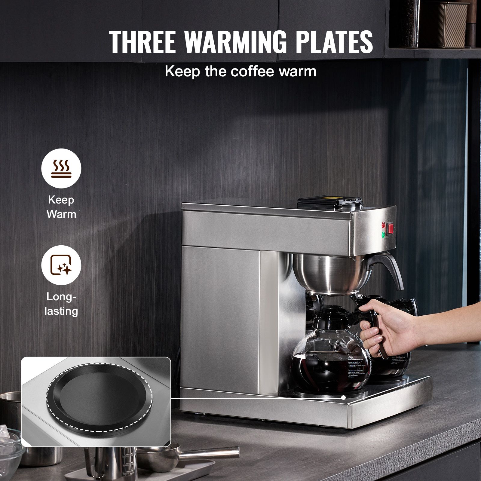 12-Tassen-Kaffeemaschine für d – Coffee&Tea House Menu Bewertung und Preis