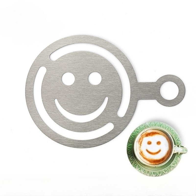 Edelstahl-Latte-Art-Schablone, – Coffee Stencil Art Bewertung und Preis